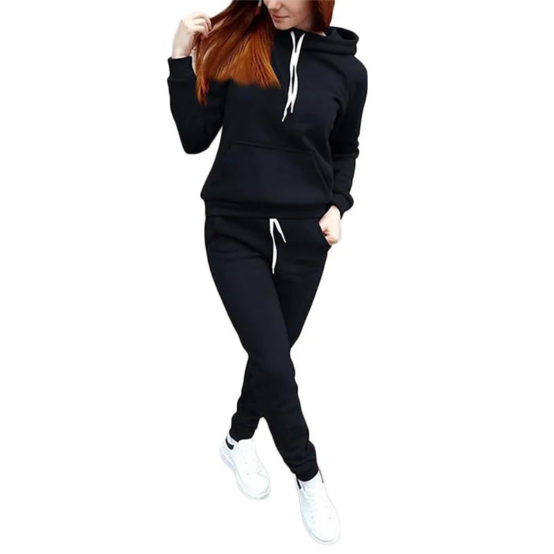 Two-piece Tracksuit  Women Hooded