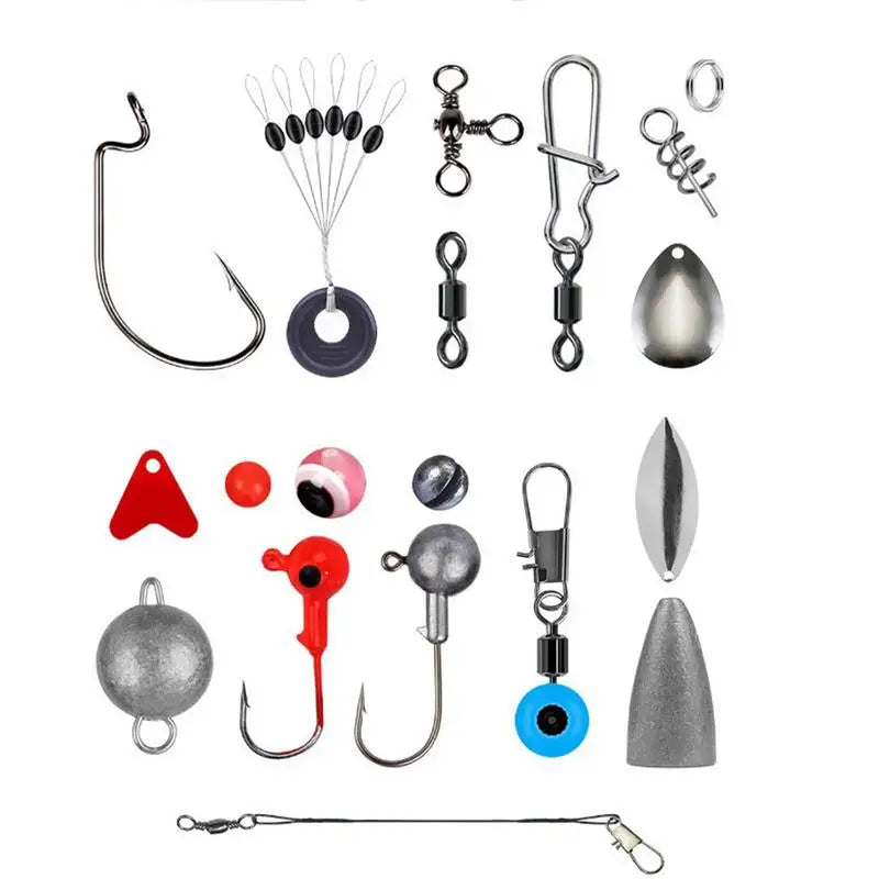 Bass Fishing Tackle Set 257pcs Kit