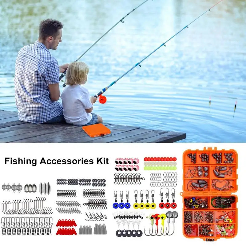 Bass Fishing Tackle Set 257pcs Kit