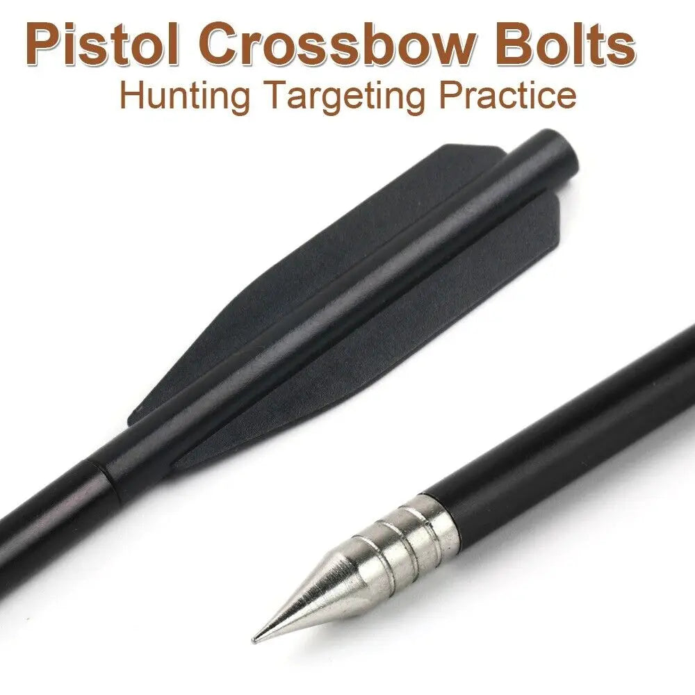 12Pack Pistol Crossbow Bolts 6.5" Aluminum