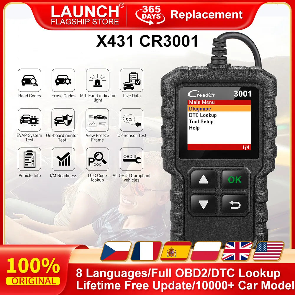 Full OBD2  Scanner Diagnostic Check Engine  Update