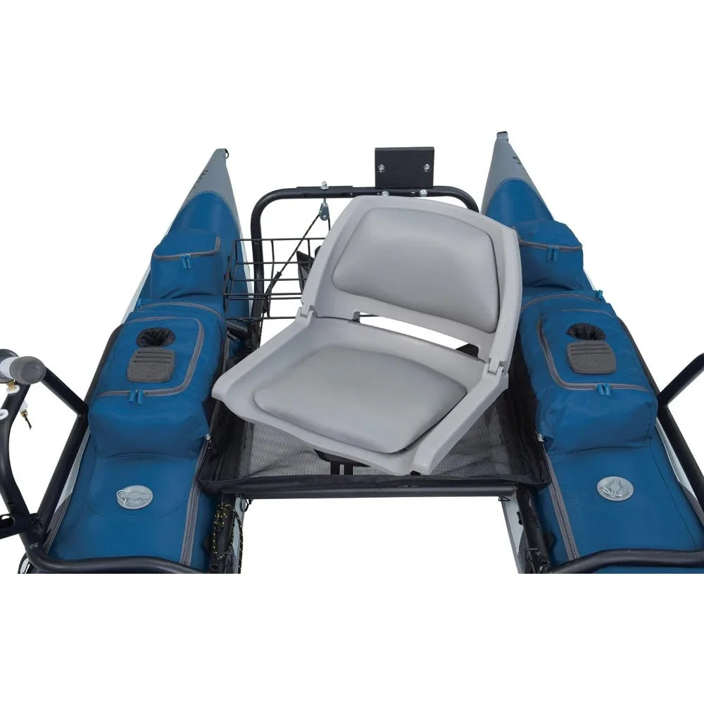 Pontoon Boat with Swivel Seat