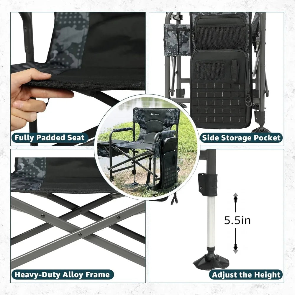 Fishing Chairs Rod Holder, Folding Ice Fishing