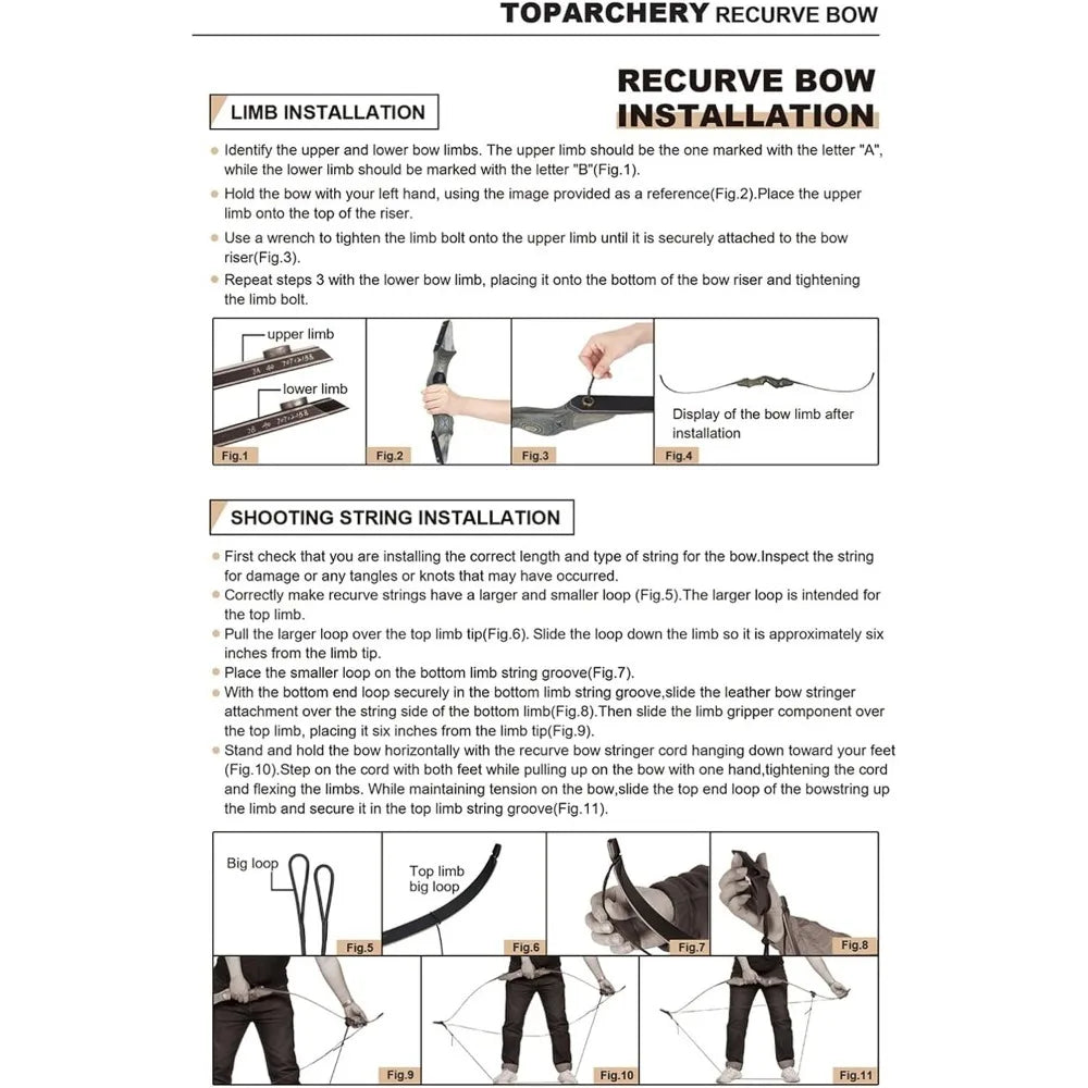 Recurve Bow Takedown Bow