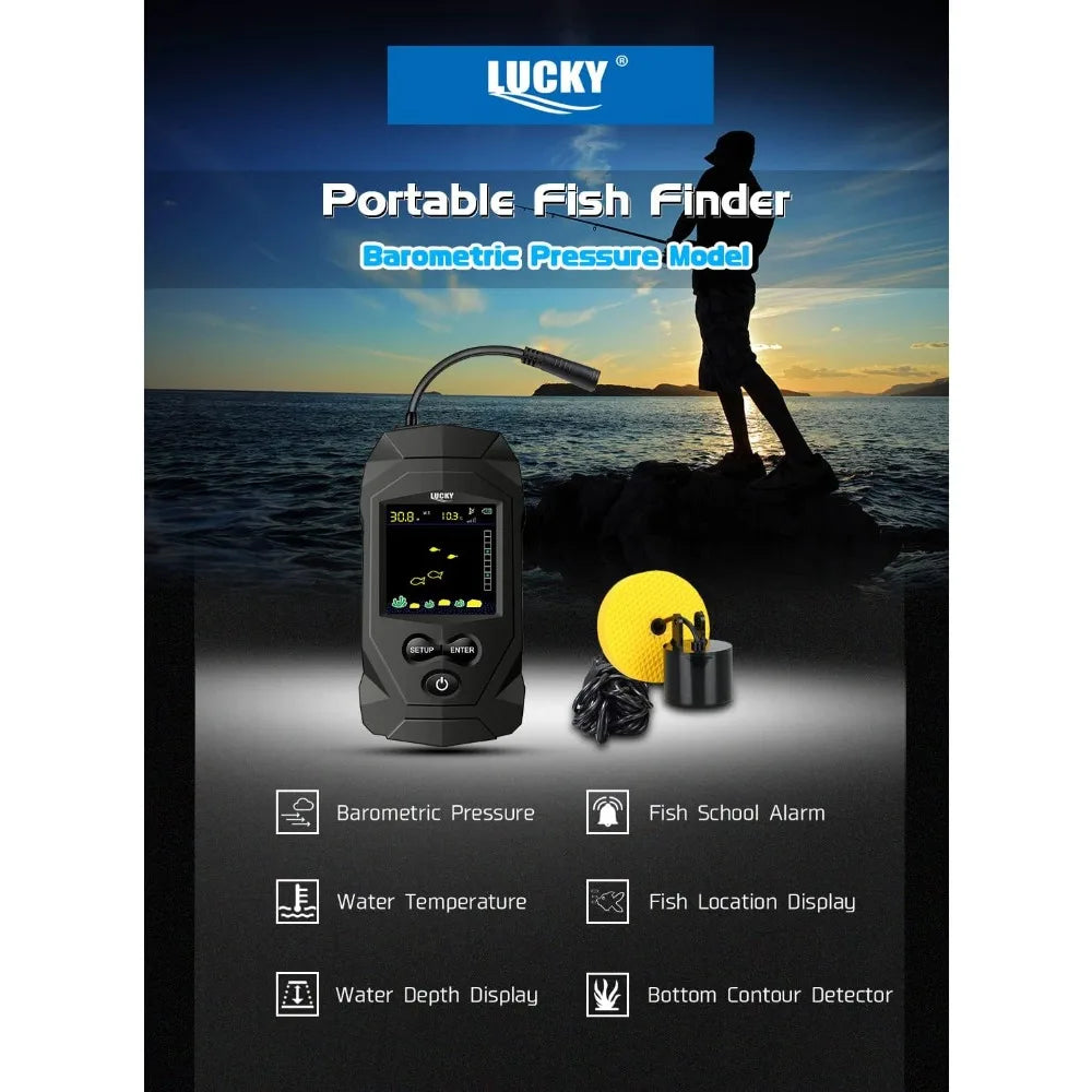 Portable Fish Finder Depth Finder Sonar Transducer