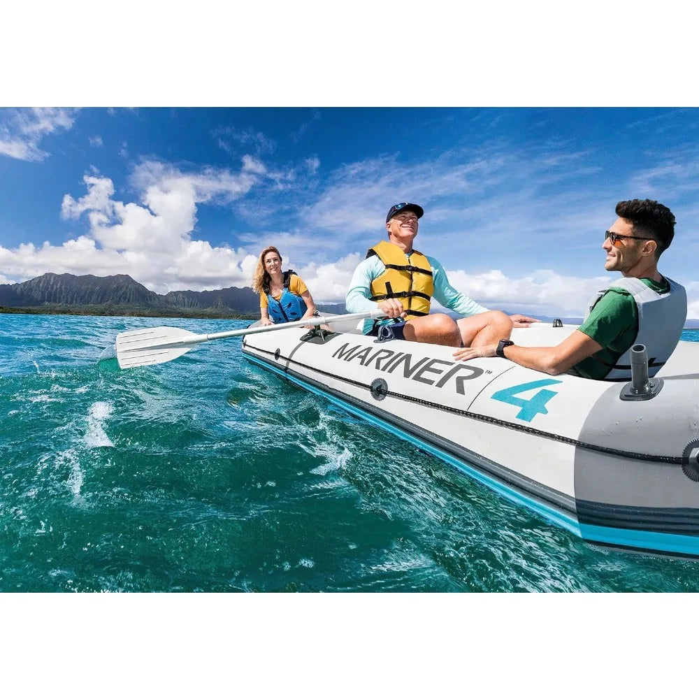 4 Person Inflatable Boat Set