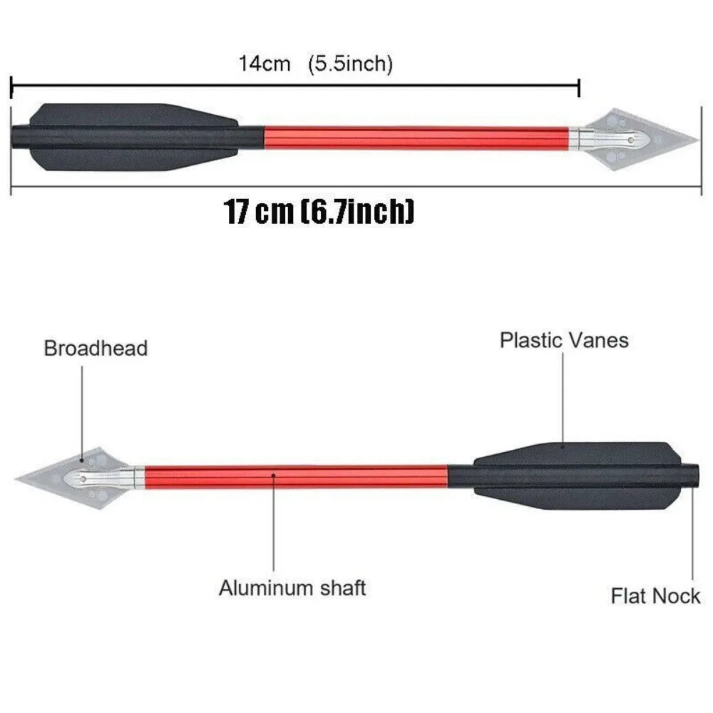 12Pcs Pistol Crossbow Bolts 6.5"