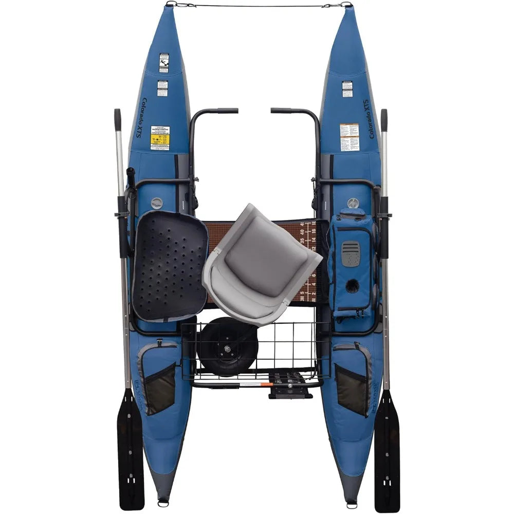 Pontoon Boat with Swivel Seat