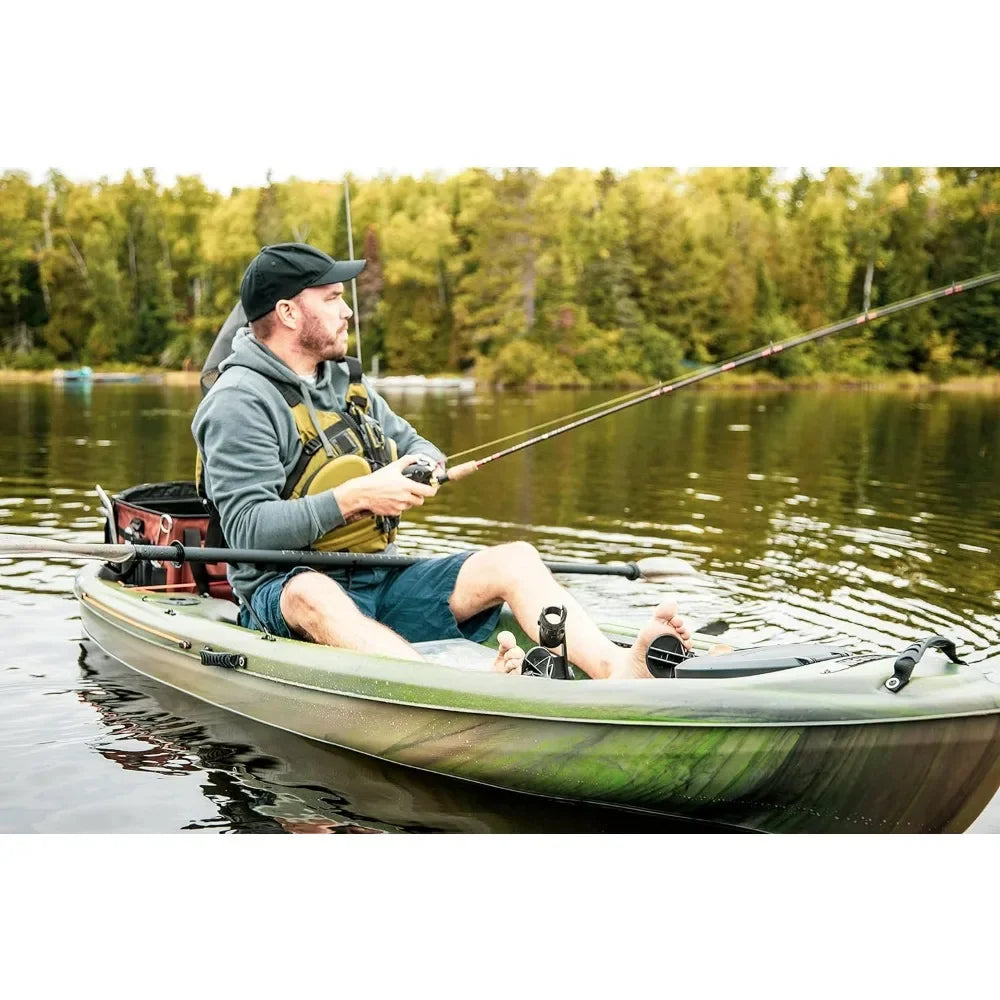 Sit-on-top Fishing Kayak, Kayak 10 Feet Lightweight Perfect for Fishing, 100xp, Angler One Person Kayak