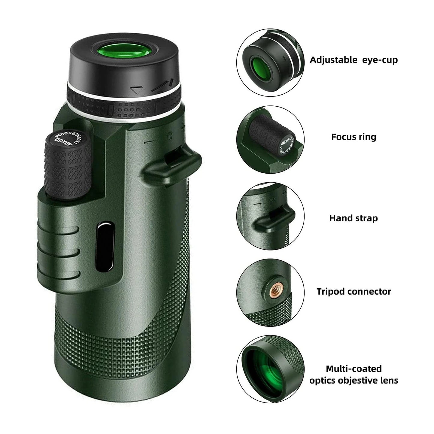 Phone Camera 50X60 Monocular For Smartphones