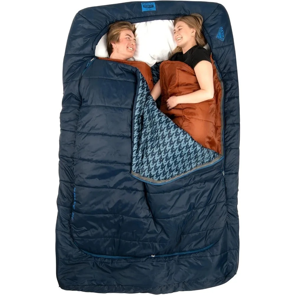 Tru.Comfort Doublewide 20 Degree Sleeping Bag – Two Person Synthetic Camping Sleeping Bag for Couples & Family Camping