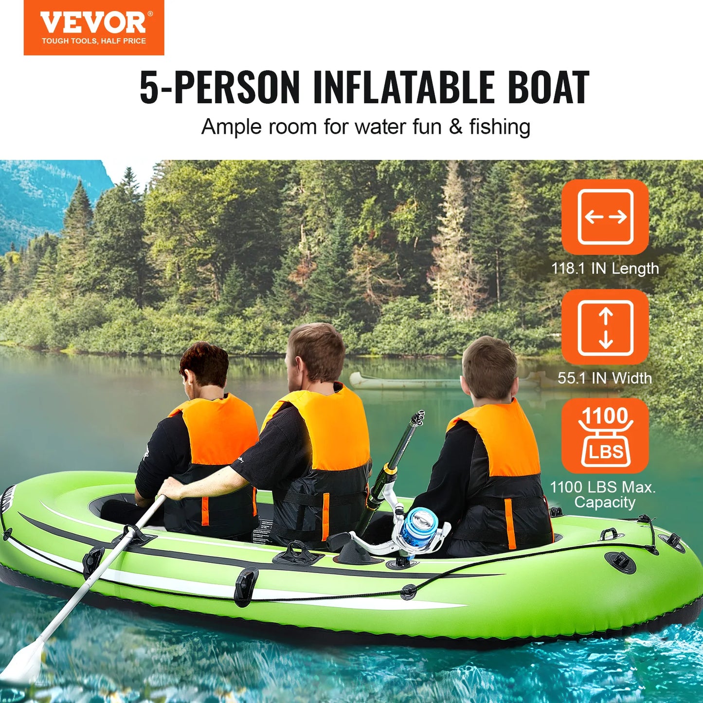 Inflatable Boat 4-Person