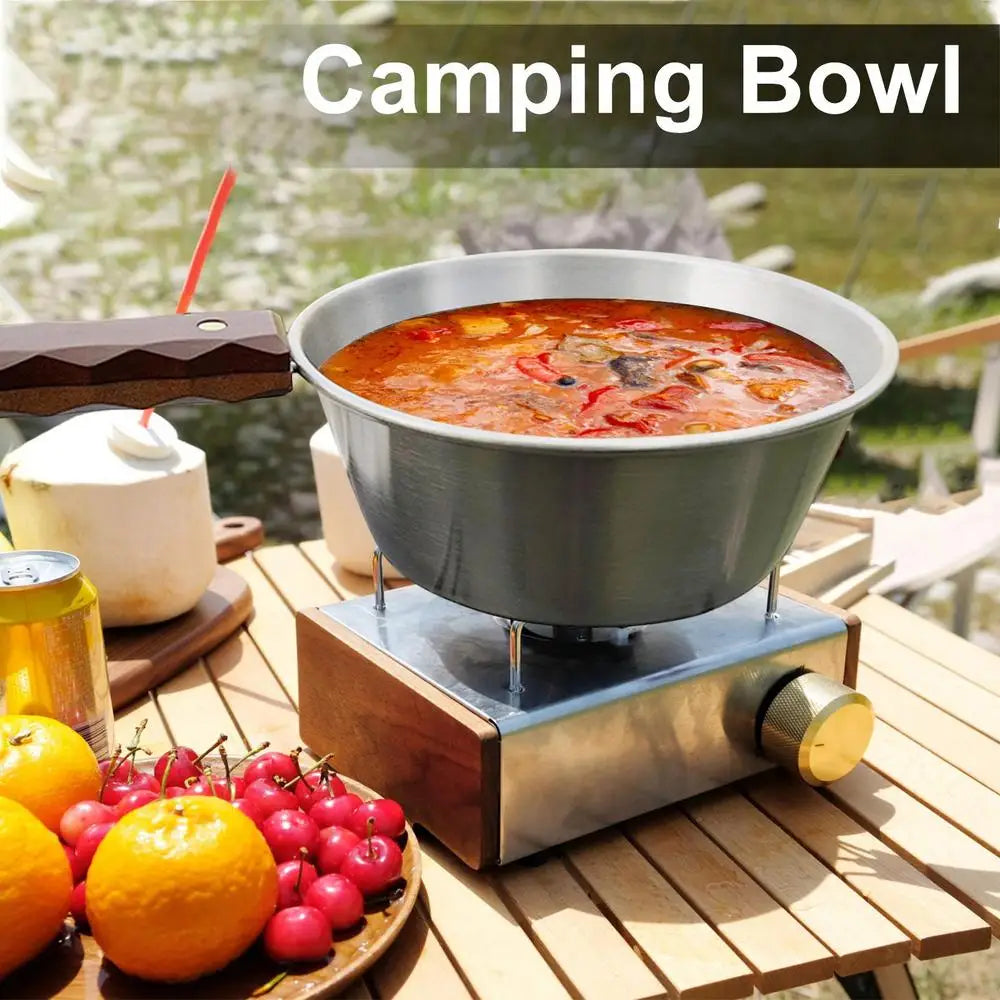 Folding Handle Bowls Camping Tableware