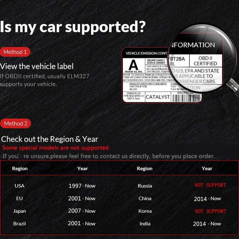 Full OBD2  Scanner Diagnostic Check Engine  Update