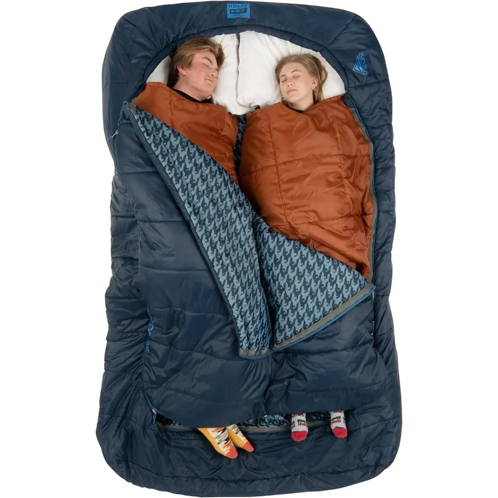 Tru.Comfort Doublewide 20 Degree Sleeping Bag – Two Person Synthetic Camping Sleeping Bag for Couples & Family Camping