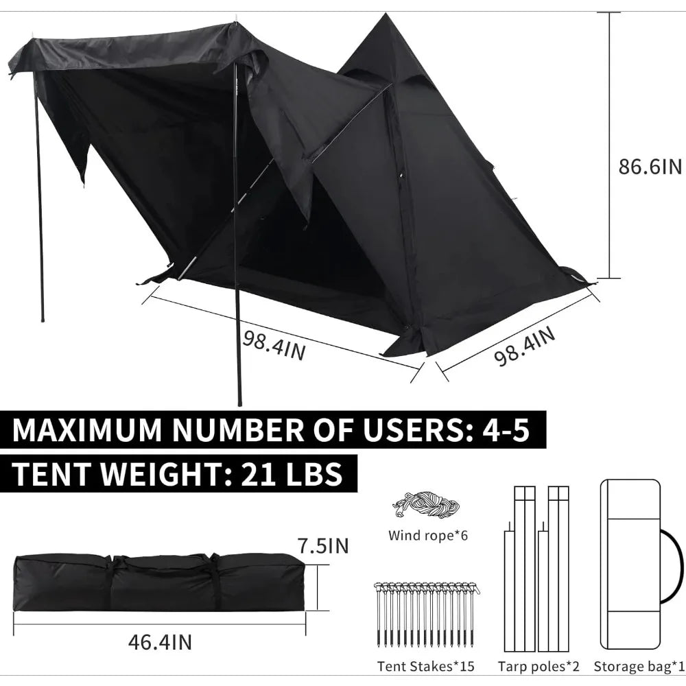 5-8 Person Camping Tent  Double Layers Waterproof