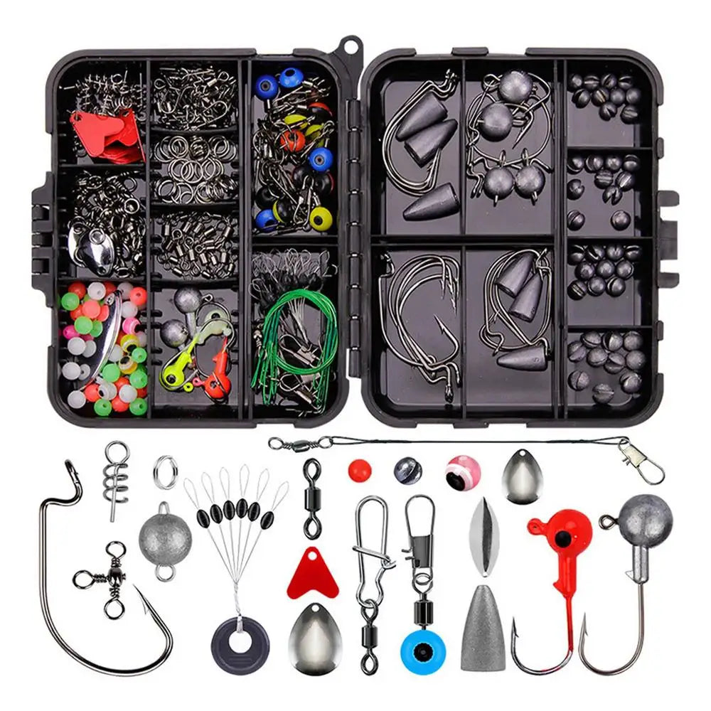 Bass Fishing Tackle Set 257pcs Kit