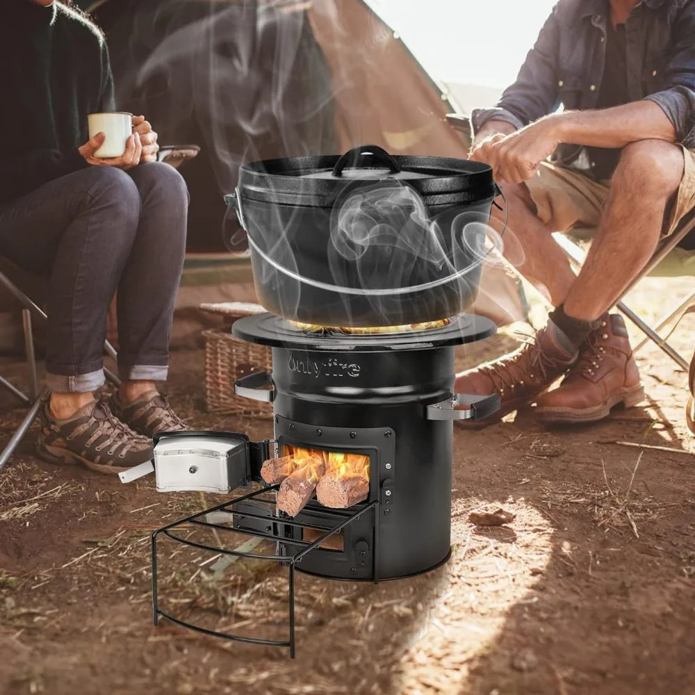 Outdoor Portable Wood Burning  Real Campfire Stove