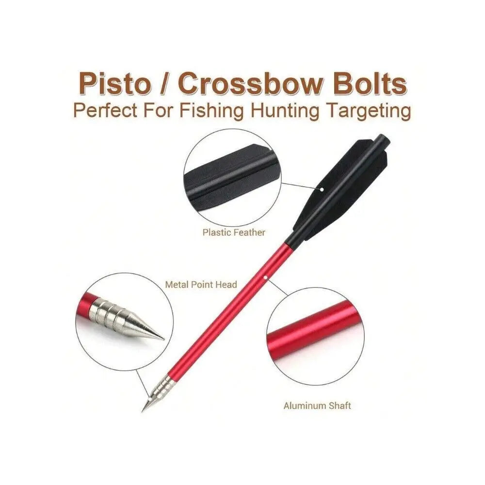 6 Pairs 6.5" Pistol Crossbow Bolt Arrows