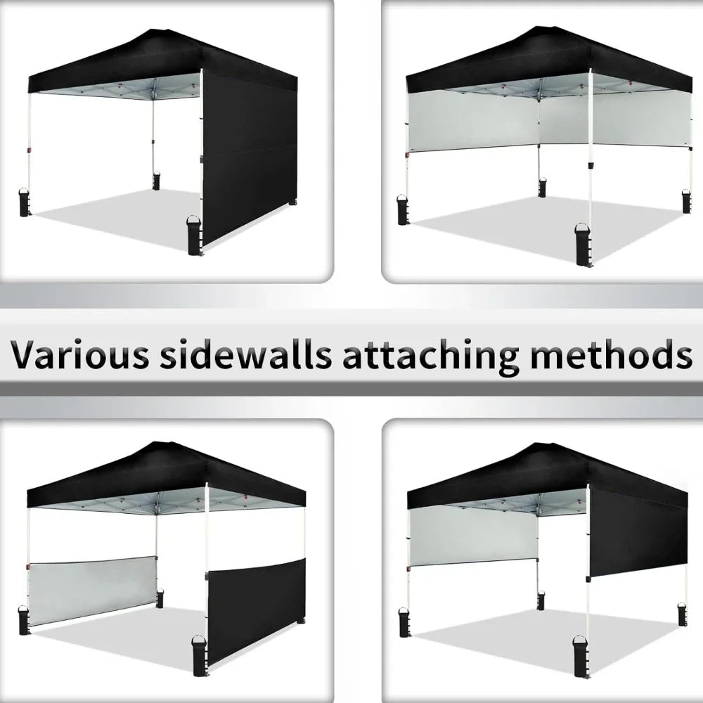 10x10 Pop up Canopy  2 Half Sidewalls,