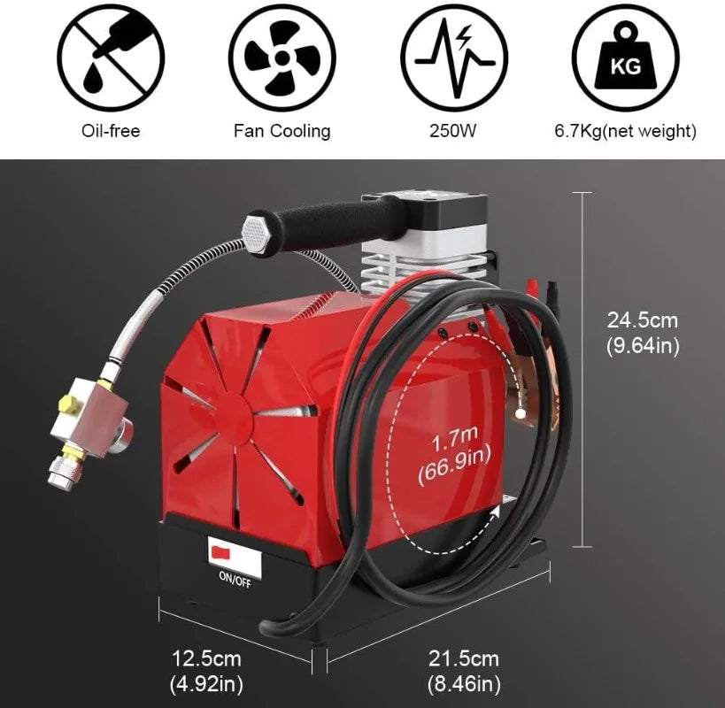 Air Compressor, 4500Psi, w/ Adapter