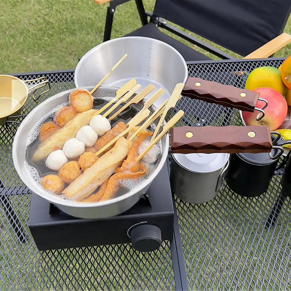 Folding Handle Bowls Camping Tableware