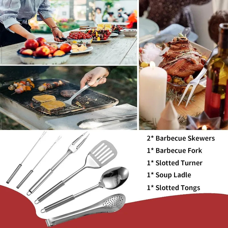 Portable 27 Piece Cookware Kit, Stainless Steel