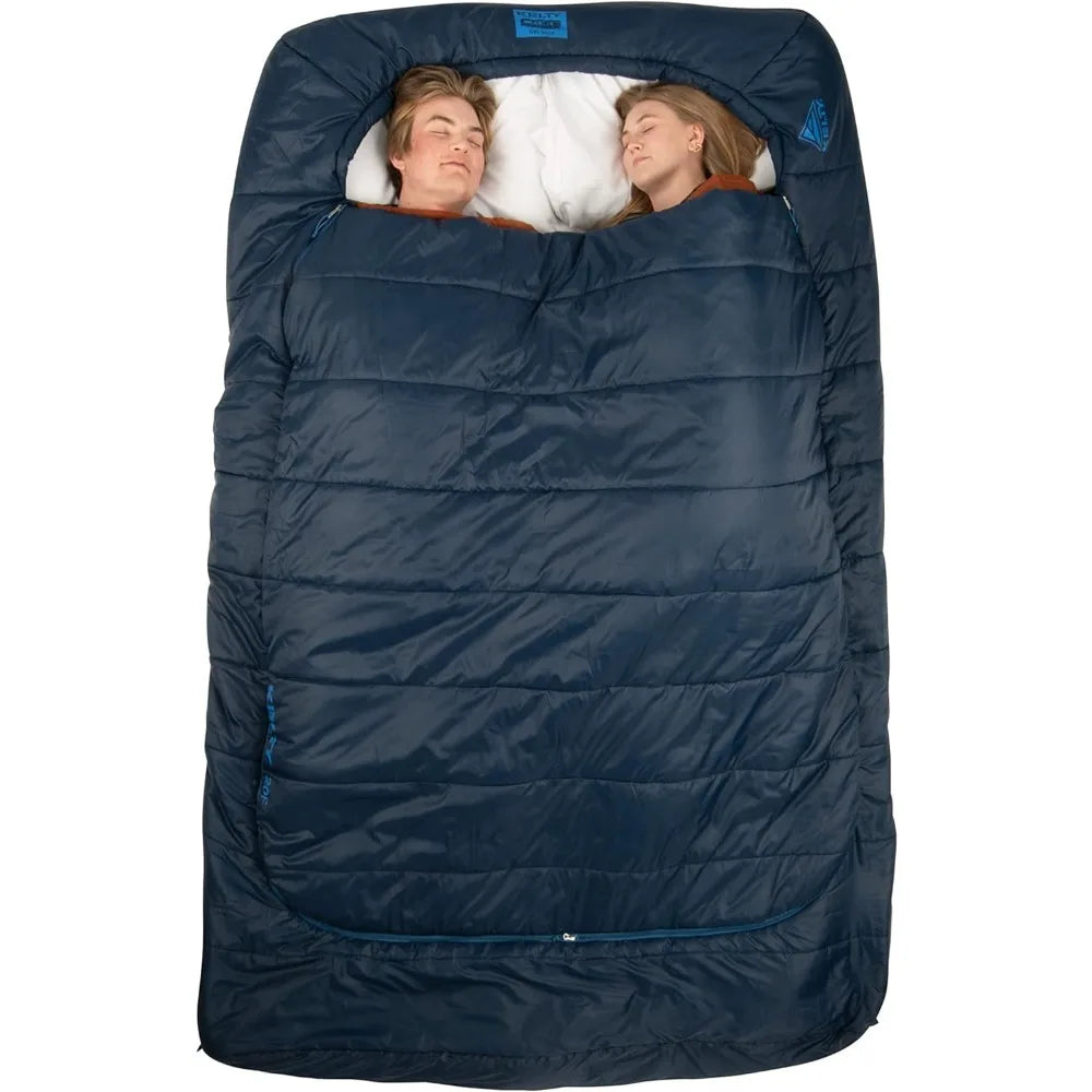 Tru.Comfort Doublewide 20 Degree Sleeping Bag – Two Person Synthetic Camping Sleeping Bag for Couples & Family Camping