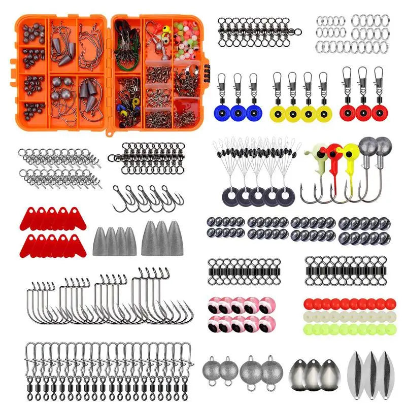 Bass Fishing Tackle Set 257pcs Kit